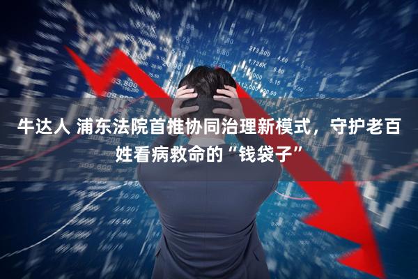 牛达人 浦东法院首推协同治理新模式，守护老百姓看病救命的“钱袋子”